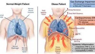 Béo phì gây ngưng thở khi ngủ qua các cơ chế ảnh hưởng đến hô hấp